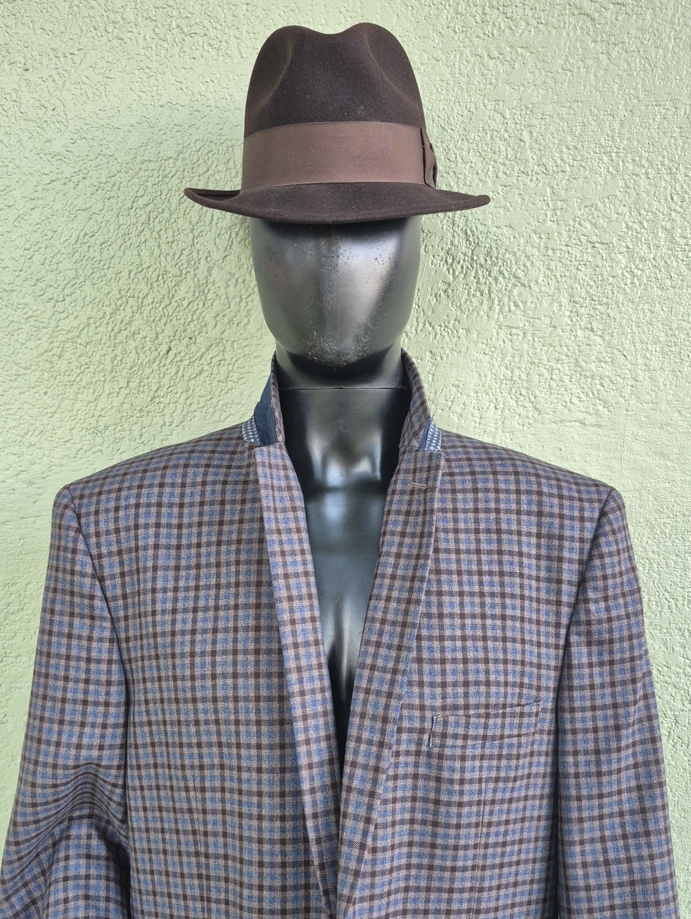 Alan Flusser Men's Classic Micro-Check/Plaid Print Luxury Blazer *Custom Lining* - Picture 7 of 17